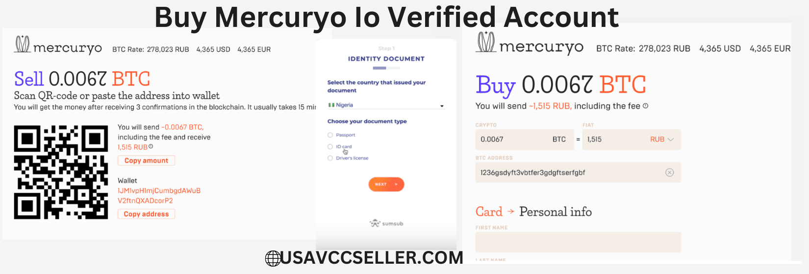 Buy Mercuryo Io Verified Account